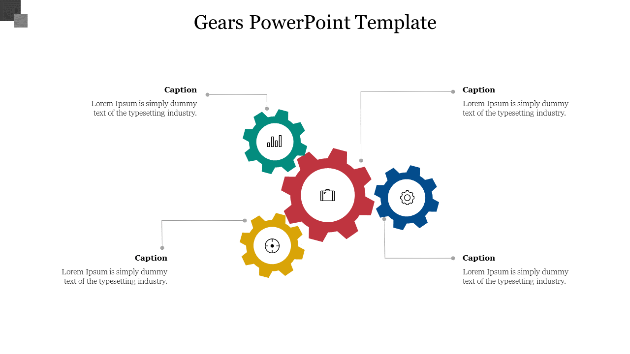 Free - Equipped Gears PowerPoint Template Free Presentation